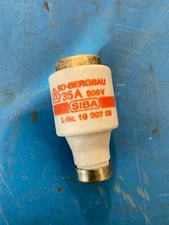 SIBA 10 007 07 D III Ceramic Bottle Fuses, 500V, 35A