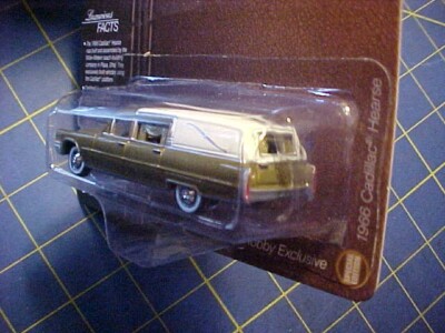 1/64 JOHNNY LIGHTNING HOBBY 1966 CADILLAC HEARSE! NIP GOLD