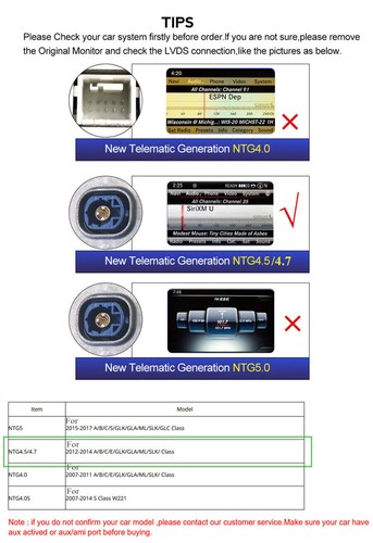 Wireless Carplay & Android Auto Module For 2012-2014 Mercedes Benz w/NTG 4.5/4.7 - Foto 2 di 12