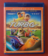 Turbo 3D Blu-ray 3D/2D/DVD, Digital Copy, 2013, 3-Disc Set DreamWorks Deluxe
