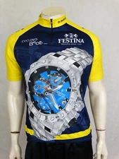 Festina Team Cycling Shirt Jersey Trikot XL 5 Beats Biemme