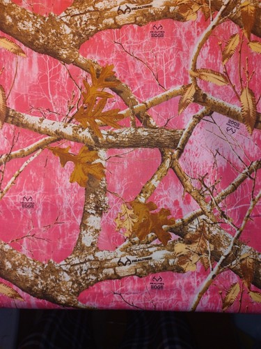 Realtree Camoflage Camo 100% Cotton Fabric Pink/Green - Picture 52 of 84