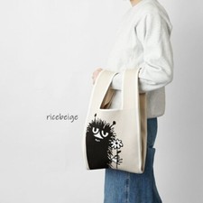 MOOMIN Knitted Marche Bag Rice Beige Stinky T2O Japan limited New