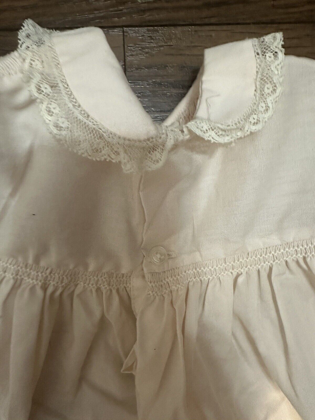Feltman Bros Vintage Smocked Baby Dress Cotton Li… - image 7
