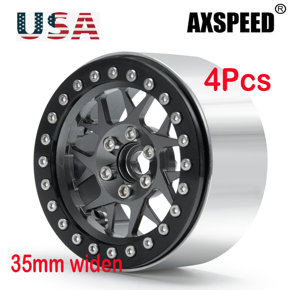 AXspeed 2,2 Cerchioni In Metallo Beadlock Per 1/10 RC Axial - Foto 8