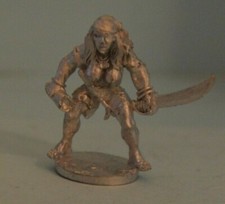 RAL PARTHA 28mm Fantasy FEMALE PIRATE CUTLASS & GOBLET D&D Pathfinder 19322A R