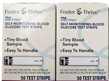 F&T Glucose Test Strips True Metrix 50ct ( 2 pack ) 100 strips total --