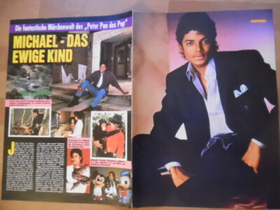 MICHAEL JACKSON --- 4x A4-Seiten je 28 x 20 cm Clipping Bravo B 181