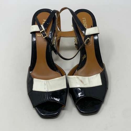 Fendi Womens Pyramid Studded Black 