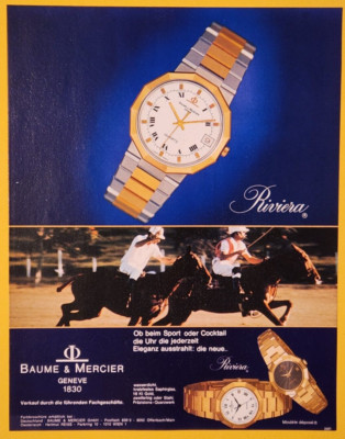 49. Baume & Mercier Geneve 1830 Damen Herren Uhr Armbanduhr Werbung Reklame 1979