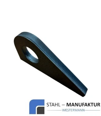 Anschweißlaschen, Lasche, Anschweißplatte, Öse, Kranöse, 5 bis 12 mm, S235 - Bild 1 von 2