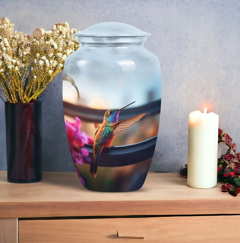 Humming Bird Urns For Ashes Adult Male Large Cremation Urn For Adult Women - Picture 6 of 7