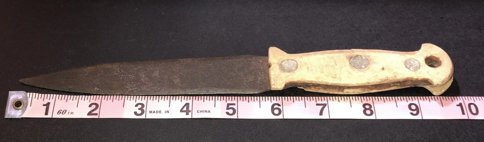 Original WW2 Italian Fighting Knife Dagger Bakelite Roman Trench Art Ground Dug - Image 2 of 4