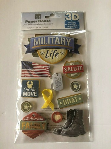 U CHOOSE PAPER HOUSE 3 D STICKER FOR SCRAP BOOKING OR CRAFTS WEDDING , SPORTS - Picture 6 of 55
