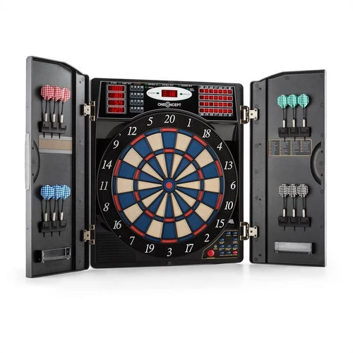 DARTSCHEIBE E-DART AUTOMAT GERÄT SOFTTIP PFEILE SET SPIEL VARIANTEN COMPUTER 