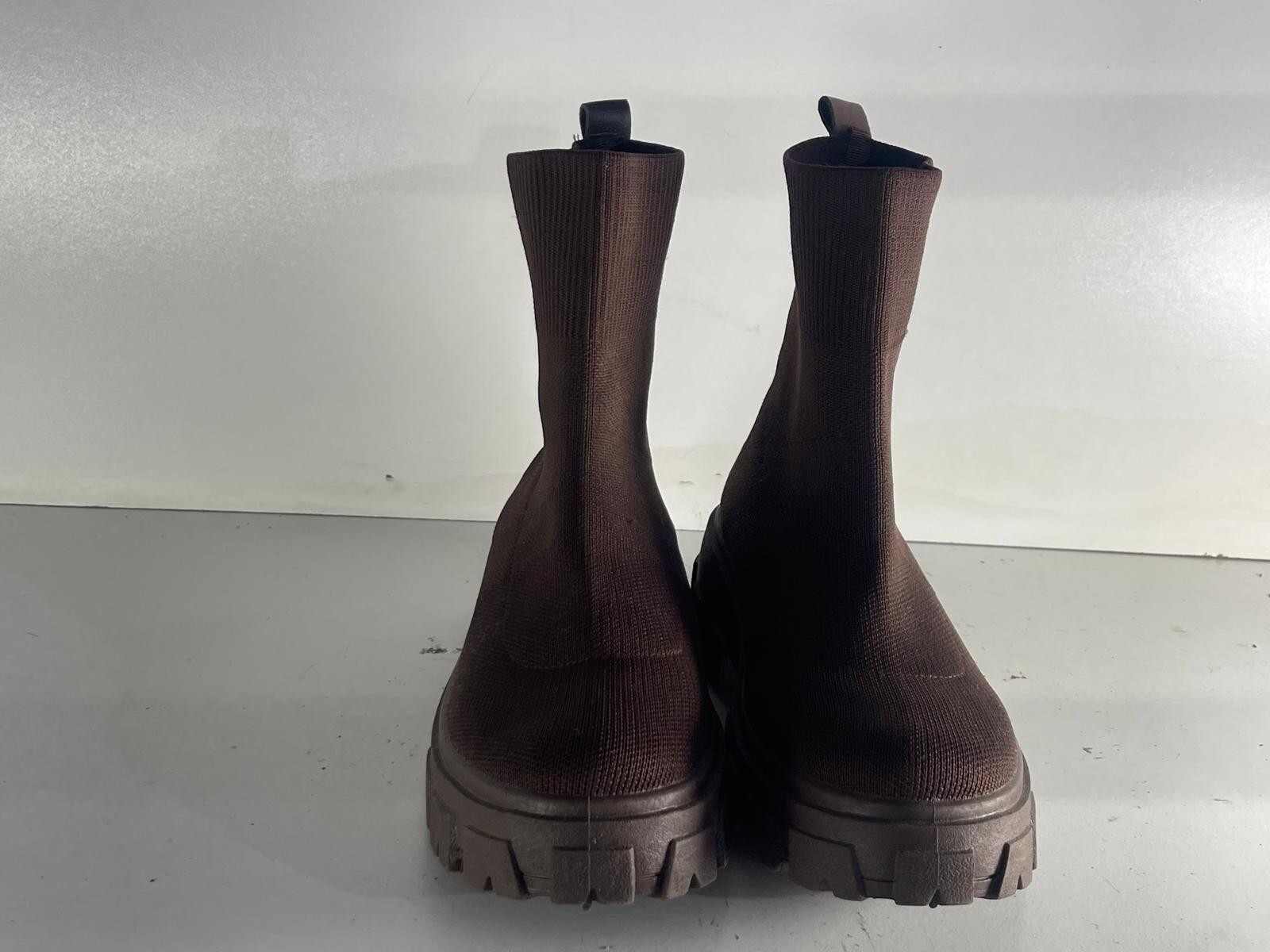 SAOLA Scarpe da donna EGO taglia 5 (38) stivaletti marroni usati suola grossa A7