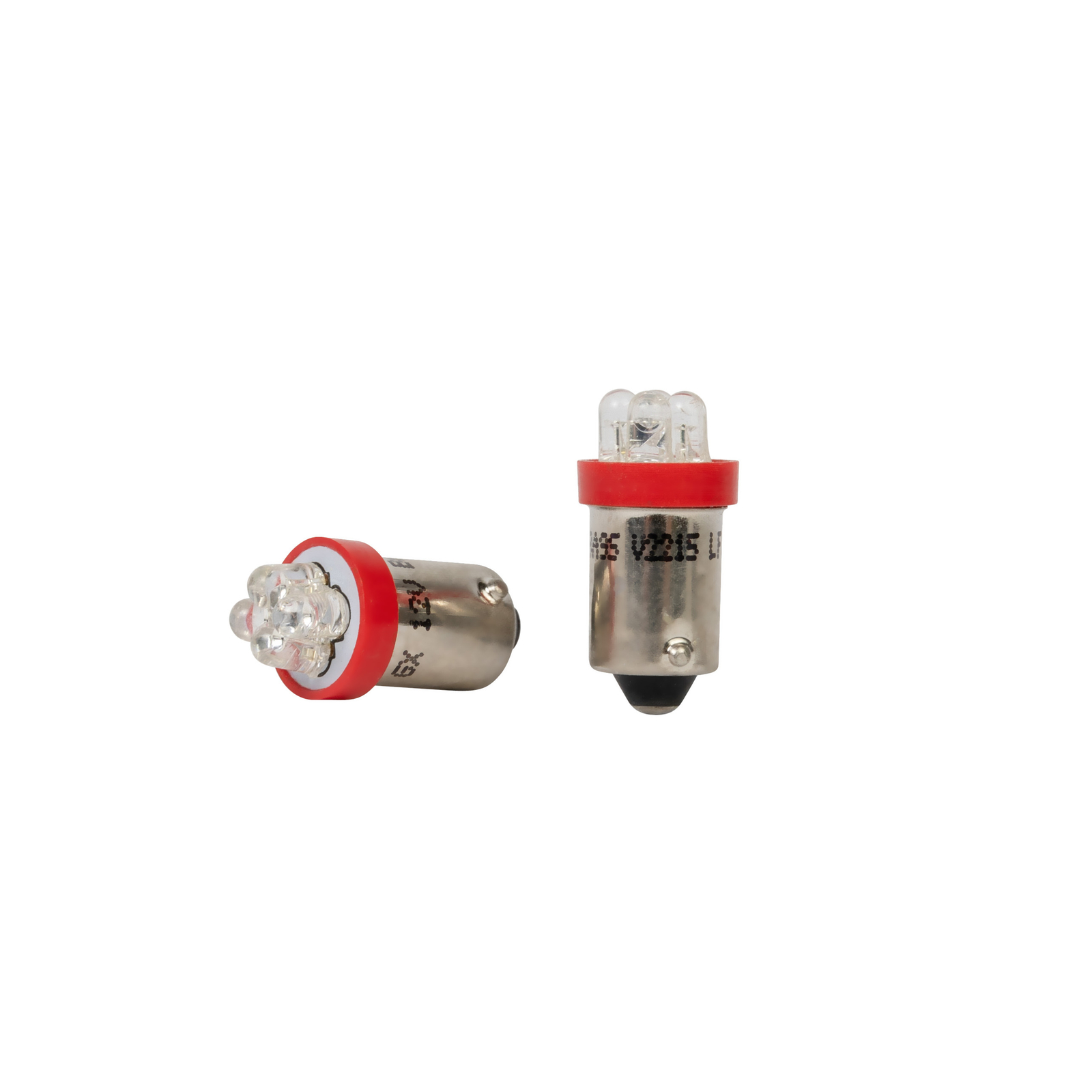 Ignition Line 12V Side & Tail Bayonet Wedge Bulbs Vehicle LEDs Red Twin Pack