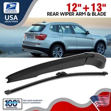 New Rear Windshield Back Wiper Arm Blade Set 12"+13" OEM Replacement All Season