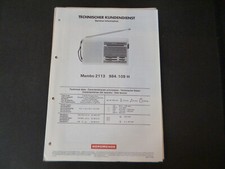 Original Service Manual Schaltplan Nordmende Mambo 2113