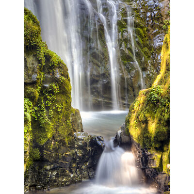 Docht Wild Landschaft Fluss Wasserfall Langzeitbelichtung riesiges Wandbild Poster Druck