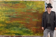 Original,  Mark Little,Acrylic Painting 81” X 62” Extra Large,Abstract,Modern,XL