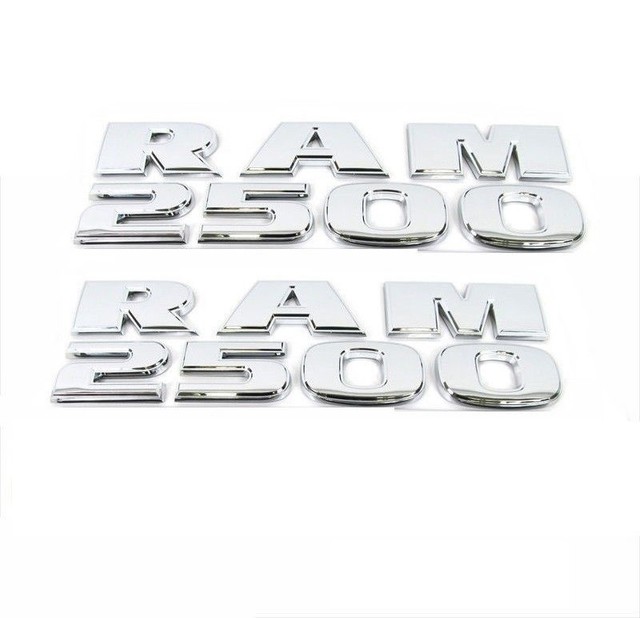 2005 2016 DODGE RAM 2500 FENDER / DOOR EMBLEMS LETTERING SET 2 SIDES