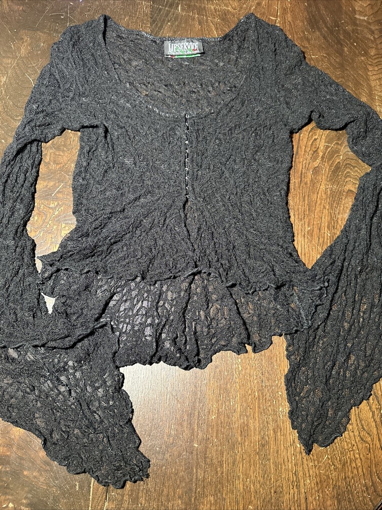Lip Service Spiderweb corset hook top goth vintage