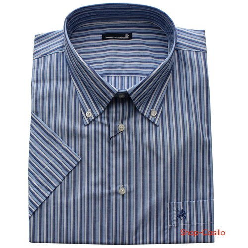 Chemise Homme Orvis - Bleu, Manches Courtes, Doubles Poches - Taille XXL (2XL) - Très Bon État