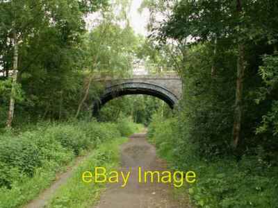 Photo 6x4 Bridge over dismantled railway Royston/SE3511 Carrying the foo c2008