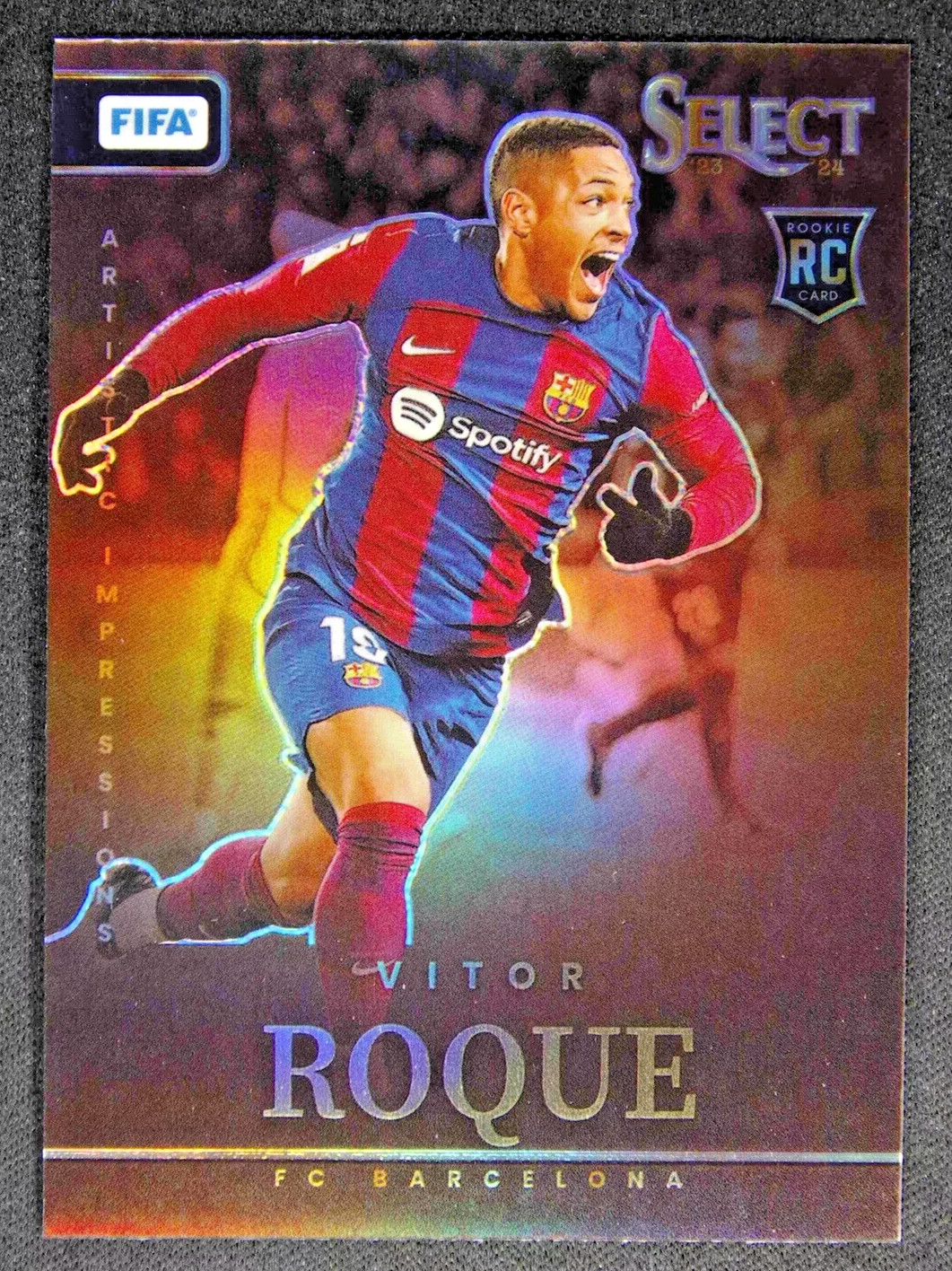 2023-24 Select FIFA Vitor Roque #12 RC Rookie Artistic Impressions Case Hit SSP