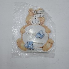 NEW NOS Vintage Hair rubber band fuzzy bear flocked hair tie rubberband 1983
