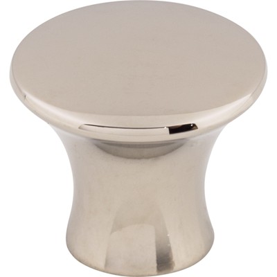 Top Knobs Cabinet  Oculus Knob 1 1/8 Inch Polished Nickel
