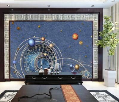 3D Planet H290 Tapete Wandbild Selbstklebend Abnehmbare Aufkleber Sinsin