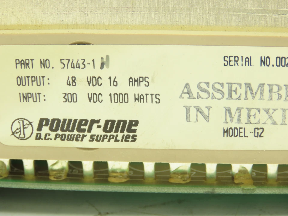 Power One 57443-1 Power Supply 48V 16A G2 Module - Image 2 of 4