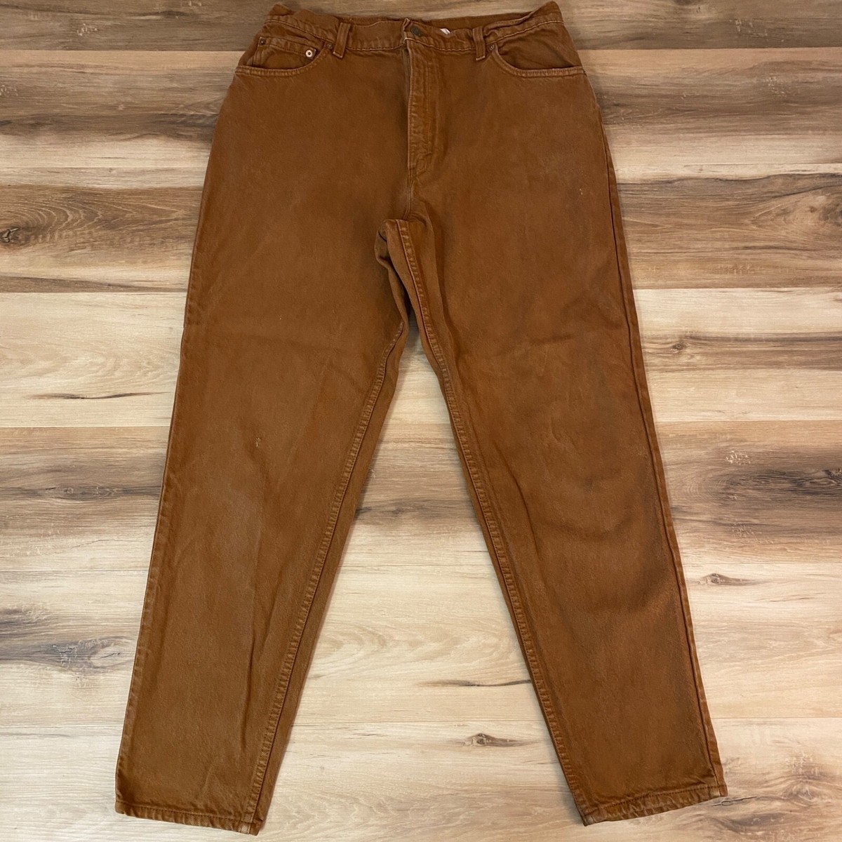 Vintage Levi's 551 Jeans Mens Medium 34 x 31 Brown Denim Loose