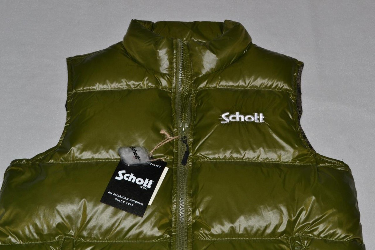 ジャケット・アウター SCHOTT DOWN VEST Schott NYC - Nylon Down Filled Vest 9264DV