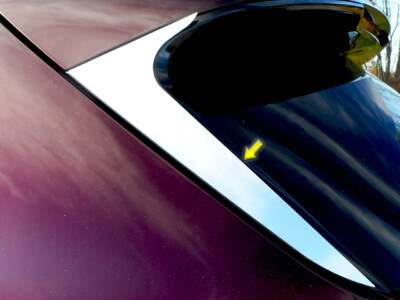 Chrome Rear Window Trim 2PCS QAA Stainless Accent FOR Lincoln Nautilus 2019-2021