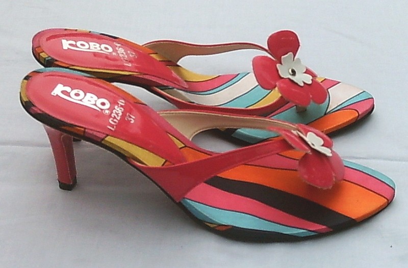 Cool Flower Power Zapatos Mujer Fucsia Tacones Altos 7cm de Tacón Verano 40