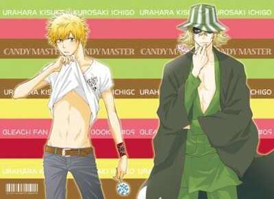 Anime kurosaki ichigo urahara kisuke Stitched Gaming Mat Desk