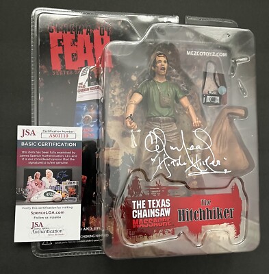 The Texas Chainsaw Massacre Hitchhiker Mezco Cinema of Fear Signed
