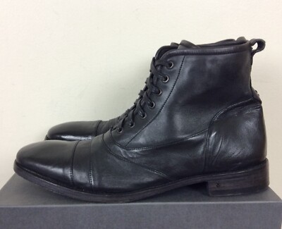 $798 JOHN VARVATOS Fleetwood Boots in Black Wax Suede sz8.5 John Varvatos Fleetwood Boots | eBay main image 4