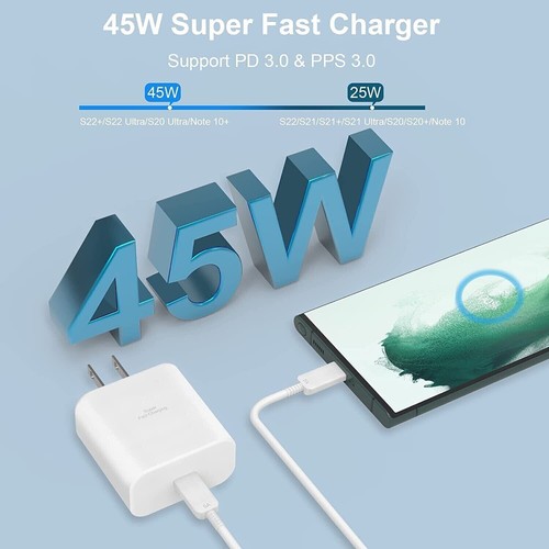 ✅Genuine Samsung 45W Super Fast Charger Adapter USB-C Cable Galaxy S25 S24 S23🧡 - 第 15/29 張圖片