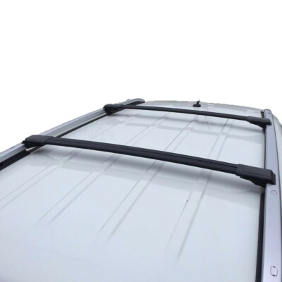 ACE-1 Roof Rack Cross Bars For Audi A6 Allroad 2012-2015 - 2 Bar Grey Aluminum Set