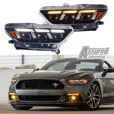 Morimoto LF2-410 XB LED Headlights Gen II White & Amber DRL for Ford Mustang