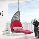 Landscape Swing Chair in Light Gray Red