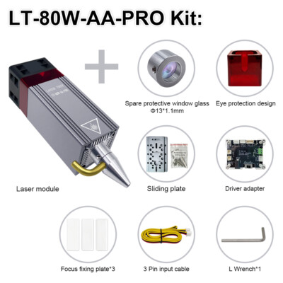 Lasermodul 10W Optischer Leistungs mit Luftassistent für Laser Gravier Maschine