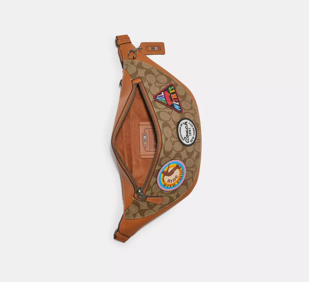 Coach Belt Bag In Signature Canvas Leather Crossbody/Fanny Pack