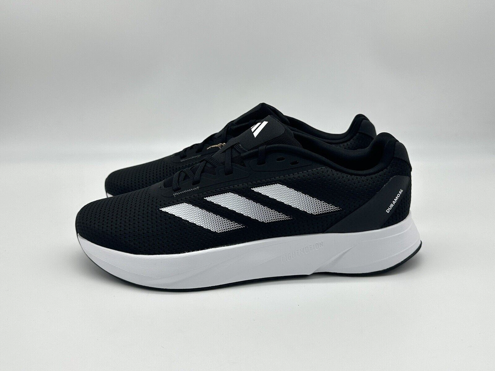 Adidas Duramo SL Men's Size 12 Black White Running Shoes Sneakers ID9849