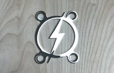 BOLT Neck Plate for your Guitar or Bass - Chrome