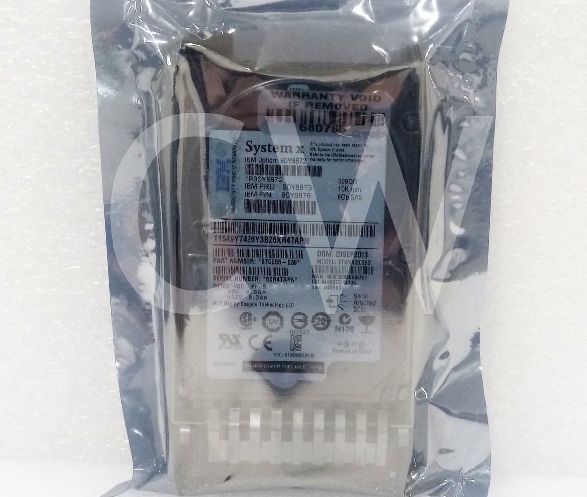 90Y8872 90Y8873 90Y8876 IBM SYSTEM X 600GB 10K RPM 6Gb/s 2.5